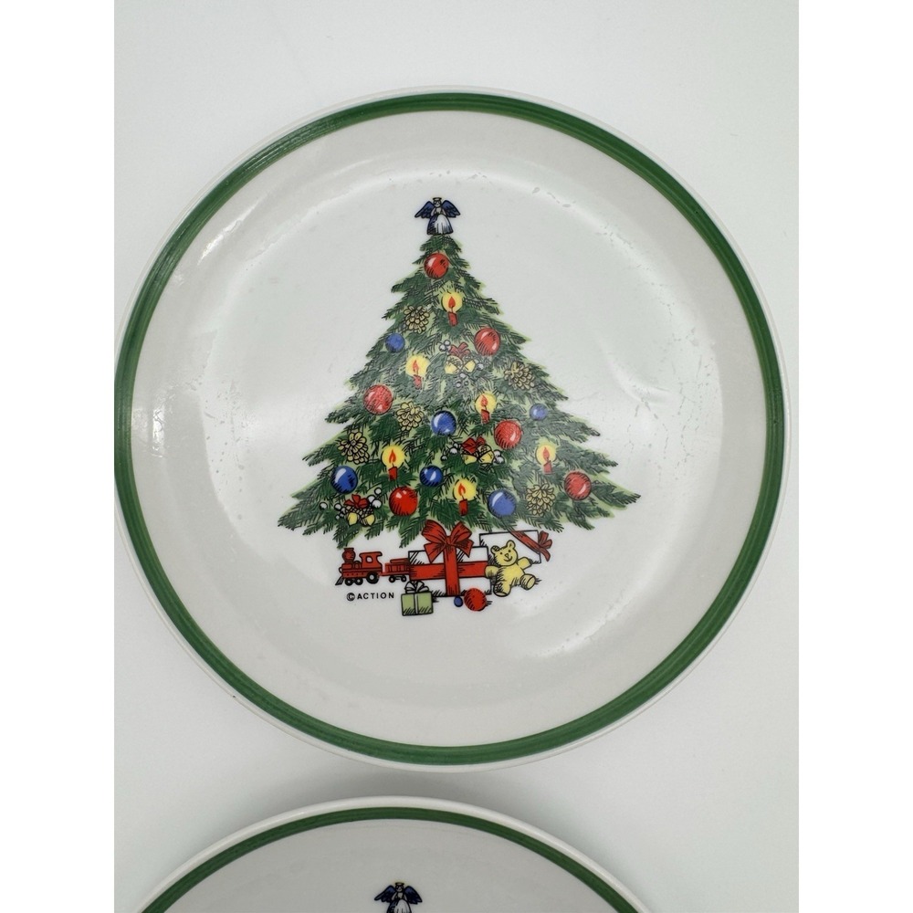 Mount Clemens Pottery Christmas Tree Holiday Plate 10.5"
